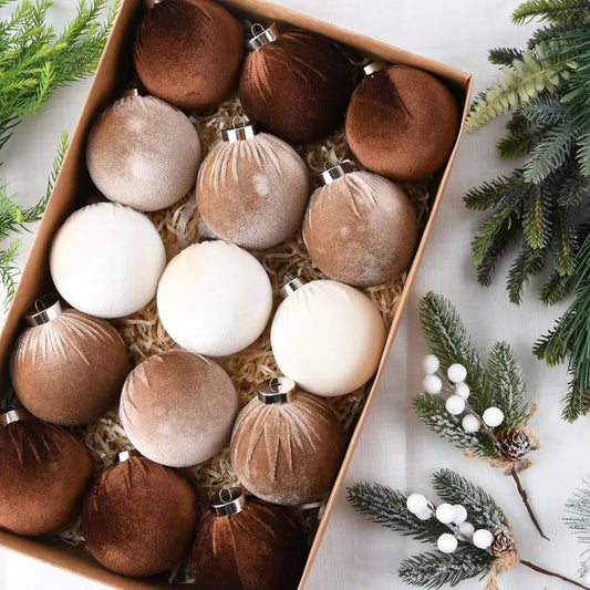 Christmas Ball Decorations 8cm European Style Plastic Christmas Balls 15pcs Packaged Christmas Ornaments Hanging Decorations