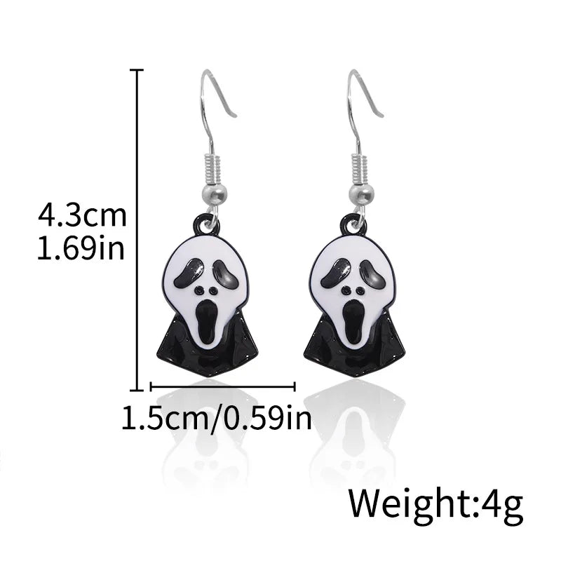 Halloween Ghost Devil Death Zombie Horror Pumpkin Skull Ear Cuff Alloy Geometric Pattern Unisex Original Design Jewelry Earring