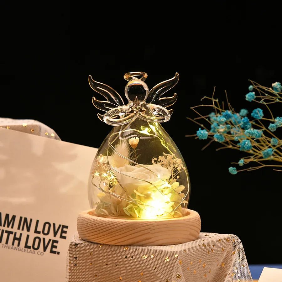 valentine's day simple style angel glass indoor party festival ornaments