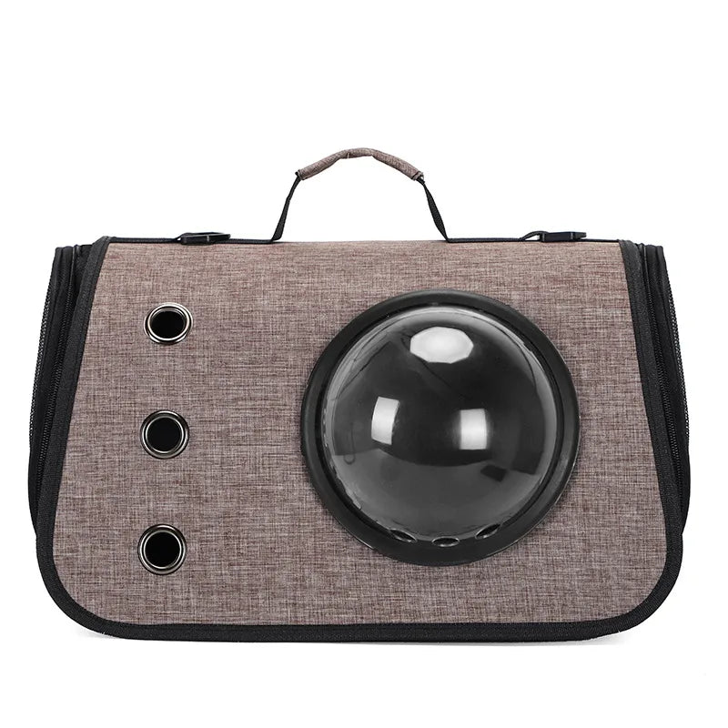 New Foldable Handheld Oxford Cloth Cat Carrier Bag Space Capsule Pet Bag Outdoor Crossbody Portable Breathable Cat Backpack
