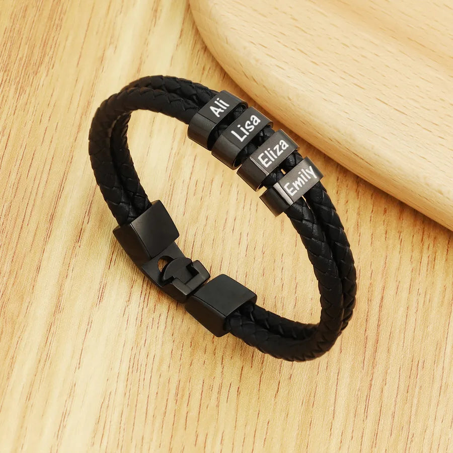 simple style letter stainless steel bracelets stainless steel bracelets