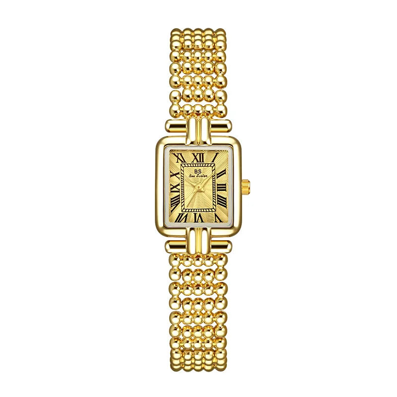 Elegant Solid Color Jewelry Buckle Quartz Watch Women's Watches