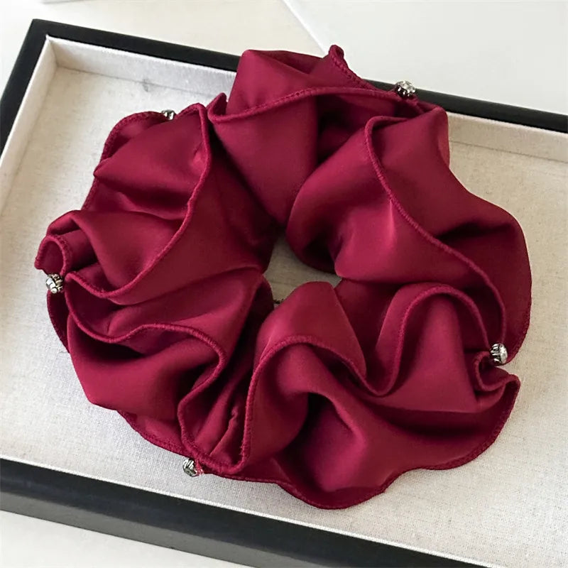 Elegant Lady Women's Solid Color Cloth Hair Tie