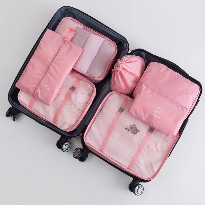 casual solid color cloth storage bag
