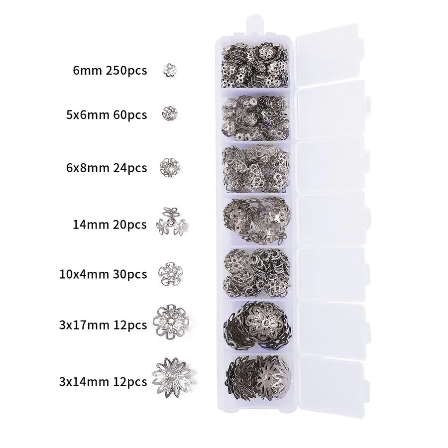 Handmade Beading Jewelry Accessories Kit Earring Hook Bracelet Necklace Material Tool Set Round Circle Chain Metal Simple Design