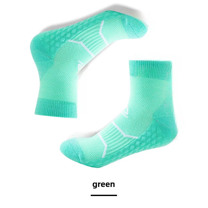 Sports Socks Towel Bottom Thickened Winter Professional Running Fitness Massage Bottom Sweat Absorbing Shock-absorbing Outdoor Mountaineering Running Socks