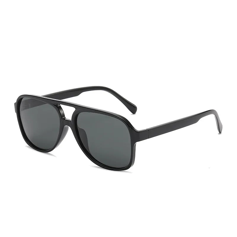 retro solid color ac toad glasses full frame men's sunglasses