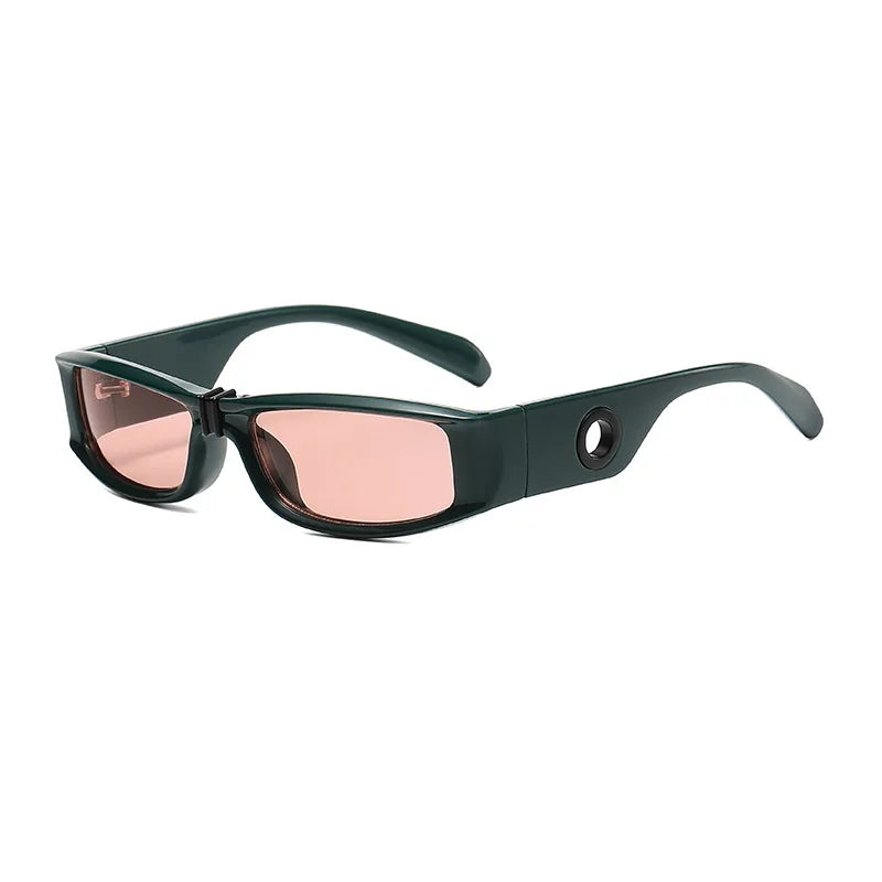 simple style streetwear geometric pc square full frame men's sunglasses