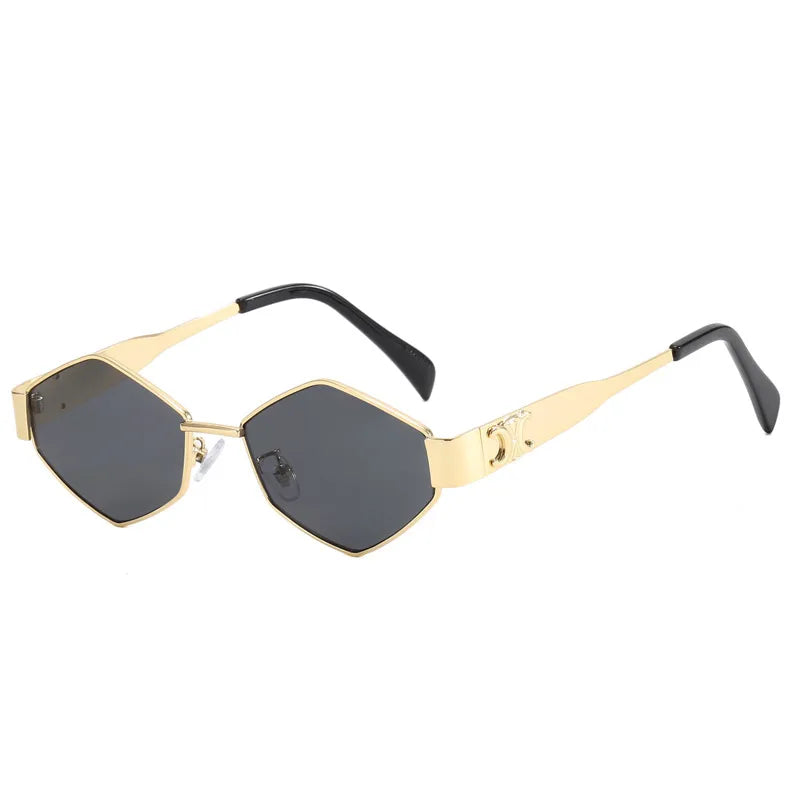 Casual Basic Solid Color Pc Polygon Full Frame Women's Sunglasses