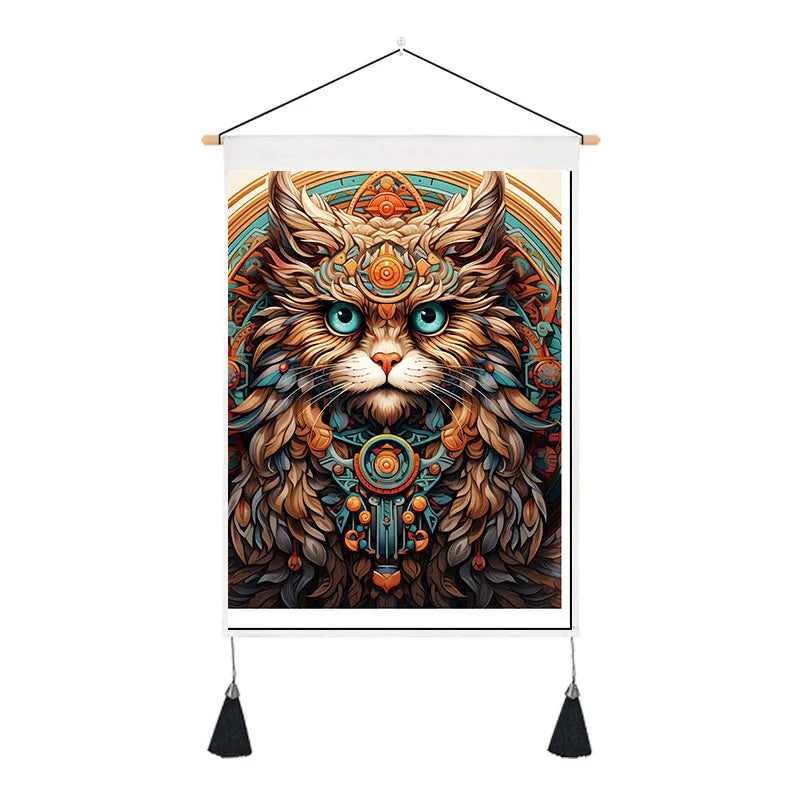 Simple Style Classic Style Color Block cotton and linen pendant Wall Art