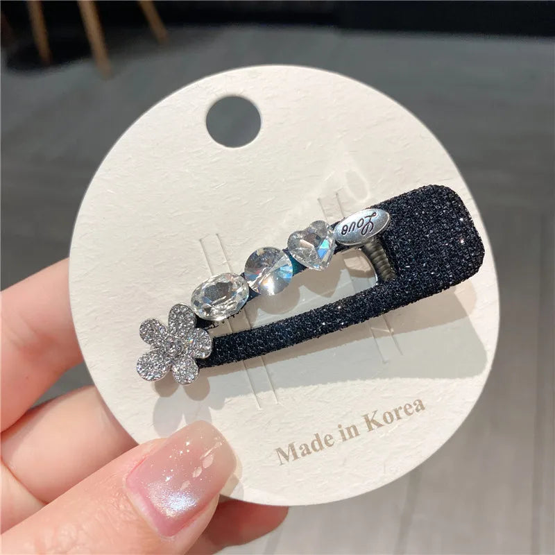 Silver Minimalist New English Alphabet Hair Clips Sweet Cool Style Bangs Washing Face Side Clips Super Fairy Tale Hair Cards