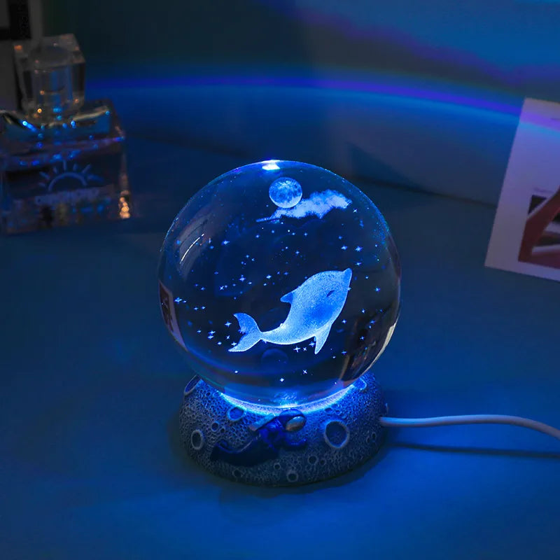 romantic simple style fish artificial crystal indoor