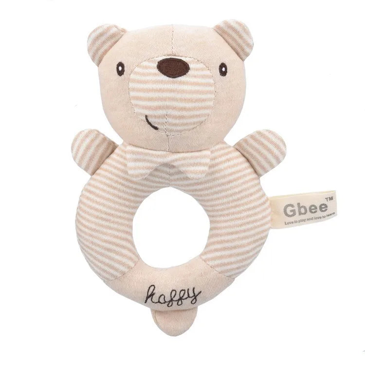 Gbee baby rattle plush toy early education animal round rattle doll baby soothing toy