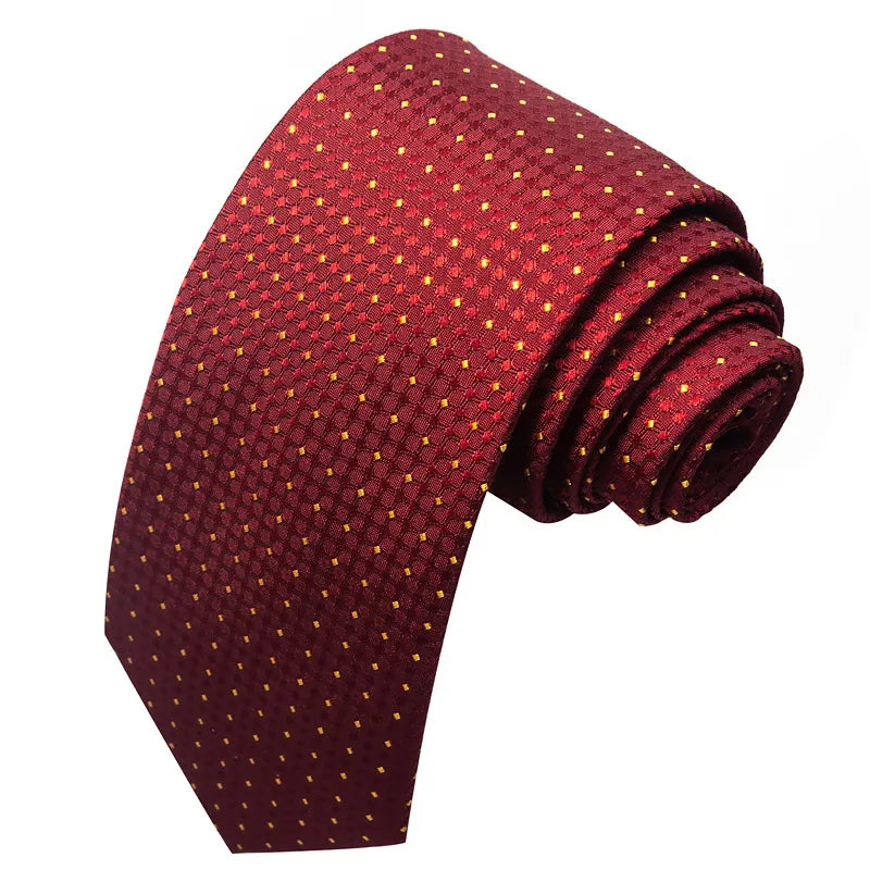 business formal solid color cashew nuts flower polyester yarn men's tie