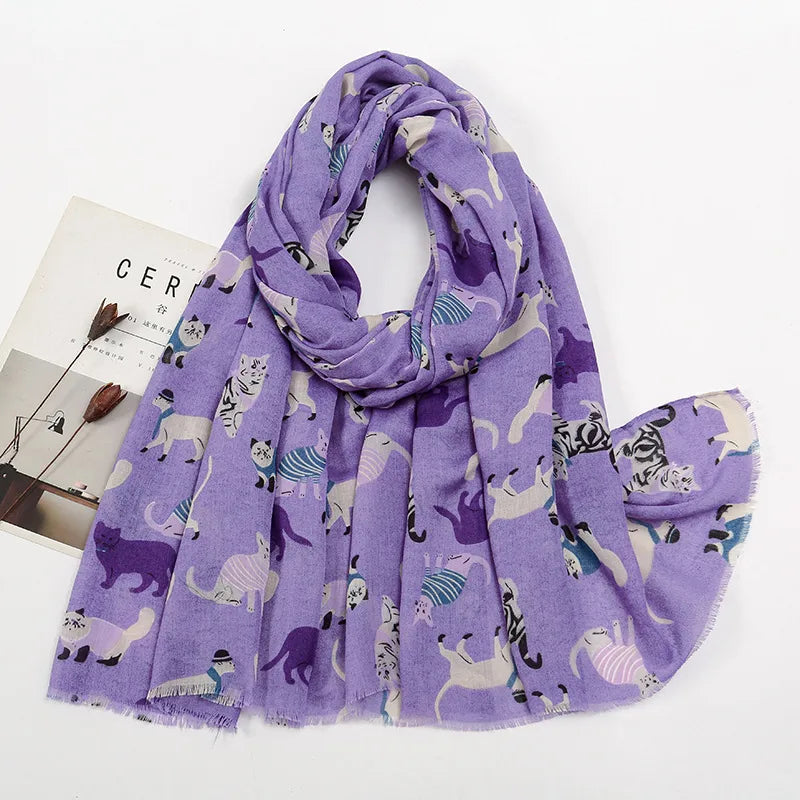 Women's Vacation Simple Style Animal Polyester Scarf