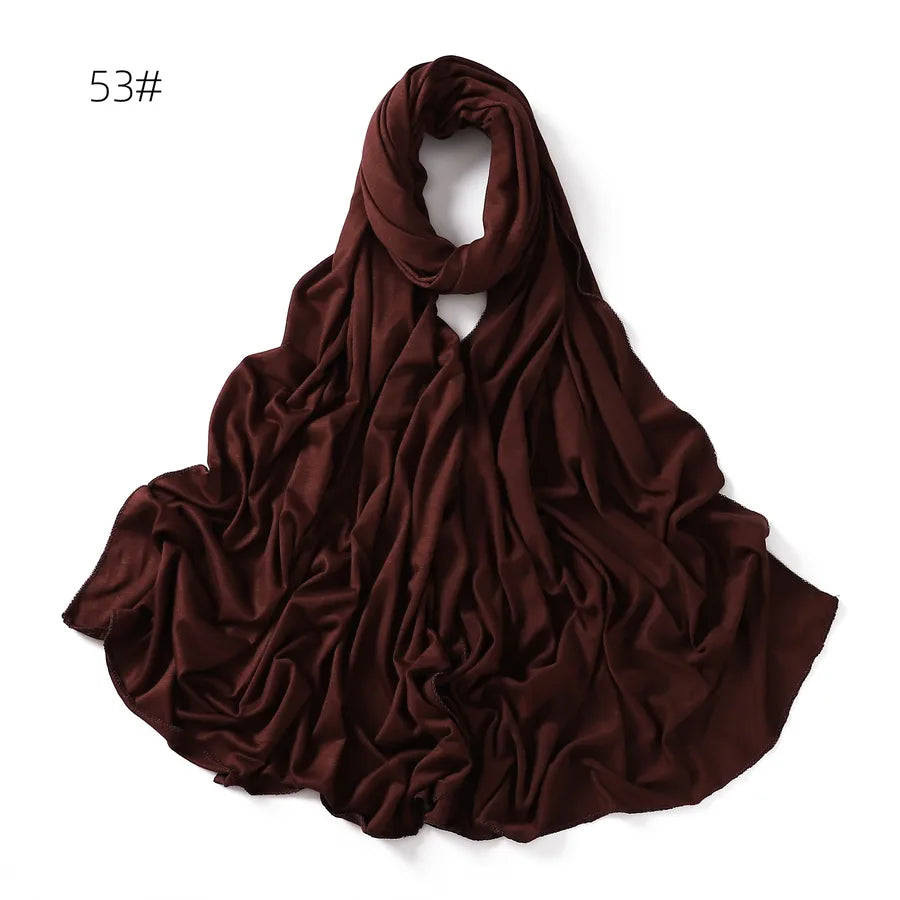 women's basic solid color mercerized cotton modal cotton linen scarves