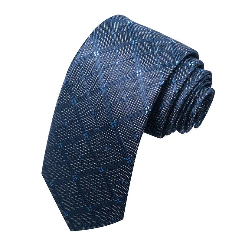 business formal solid color cashew nuts flower polyester yarn men's tie