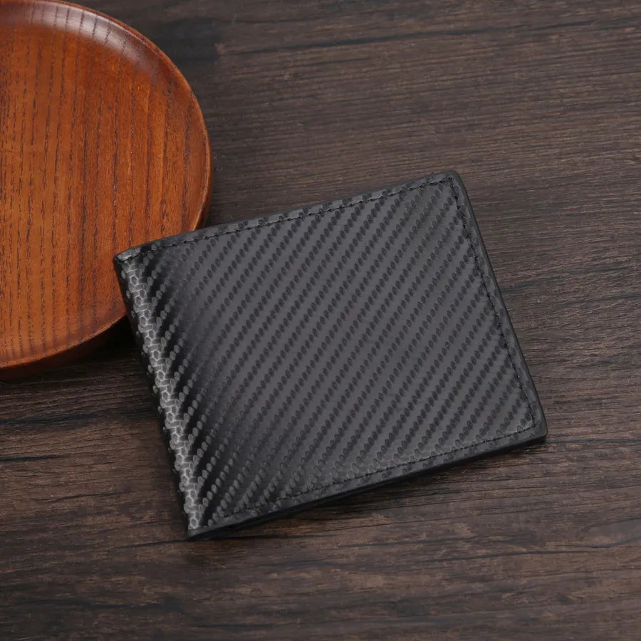 Men's Solid Color Pu Leather Open Small Wallets