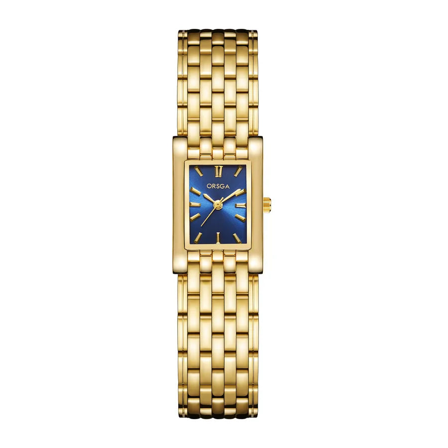 Retro Classic Style Geometric Single Folding Buckle Quartz Watch Women's Watches