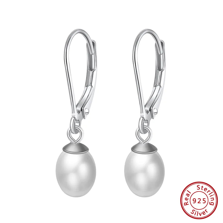 1 Pair Baroque Style French Style Geometric Color Block Irregular Polishing Plating Freshwater Pearl Drop Earrings