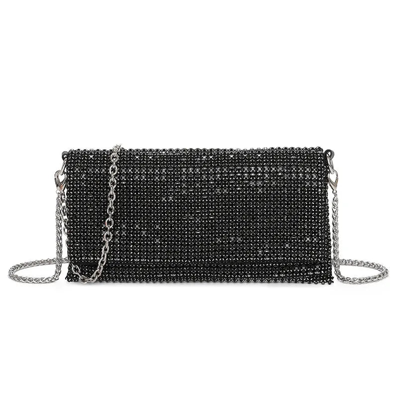 black gold silver arylic solid color square evening bags