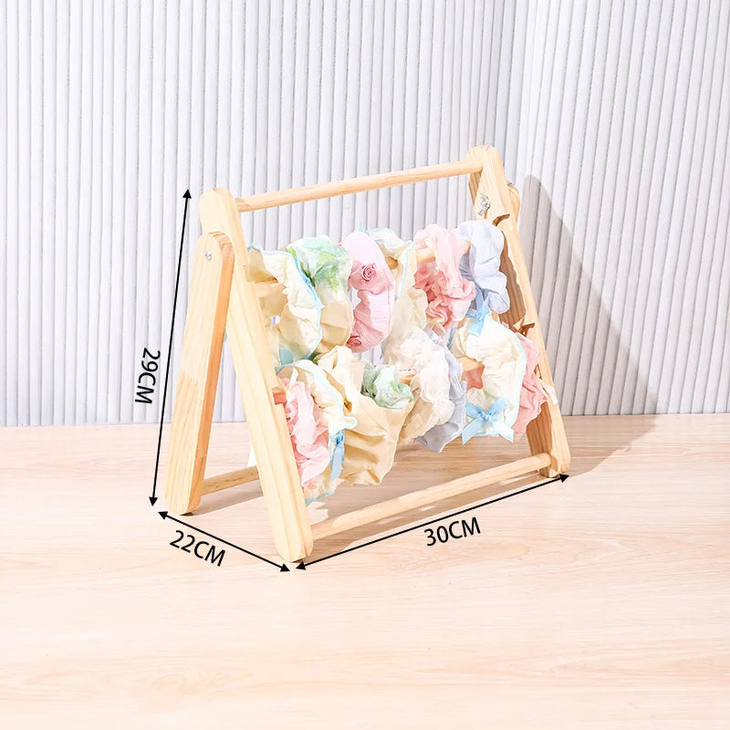 Solid Wood Bracelet Jewelry Display Stand Stall Wares Watch Accessory Storage Rack Hair Tie Headband Organizer Holder