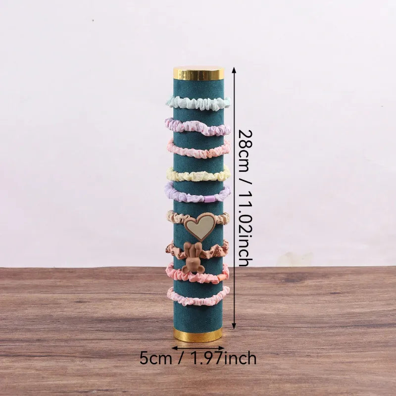 Head Rope Hair Ring Storage Rack Vertical Bracelet Bracelet Jewelry Counter Display Props Cylindrical Jewelry Rack  Hair