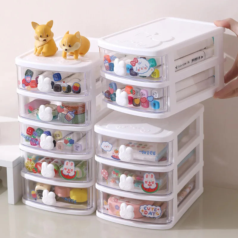 Solid Color PS Plastic Simple Style Storage Box