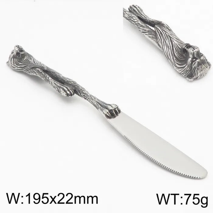 punk color matching stainless steel tableware