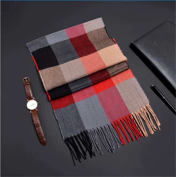 Network explosions men's high-end scarf imitation cashmere  youth leisure scarf gift scarf factory wholesale