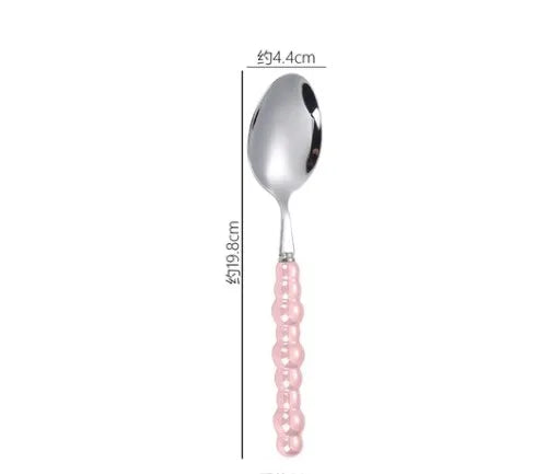 baroque style solid color stainless steel tableware 1 piece 1 set