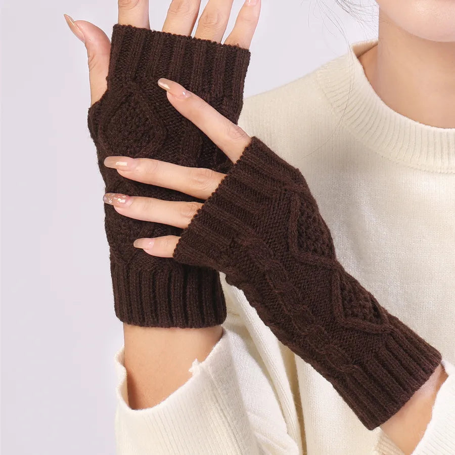 women's streetwear solid color gloves 1 pair