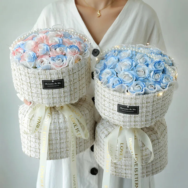 romantic flower soap flower date bouquet
