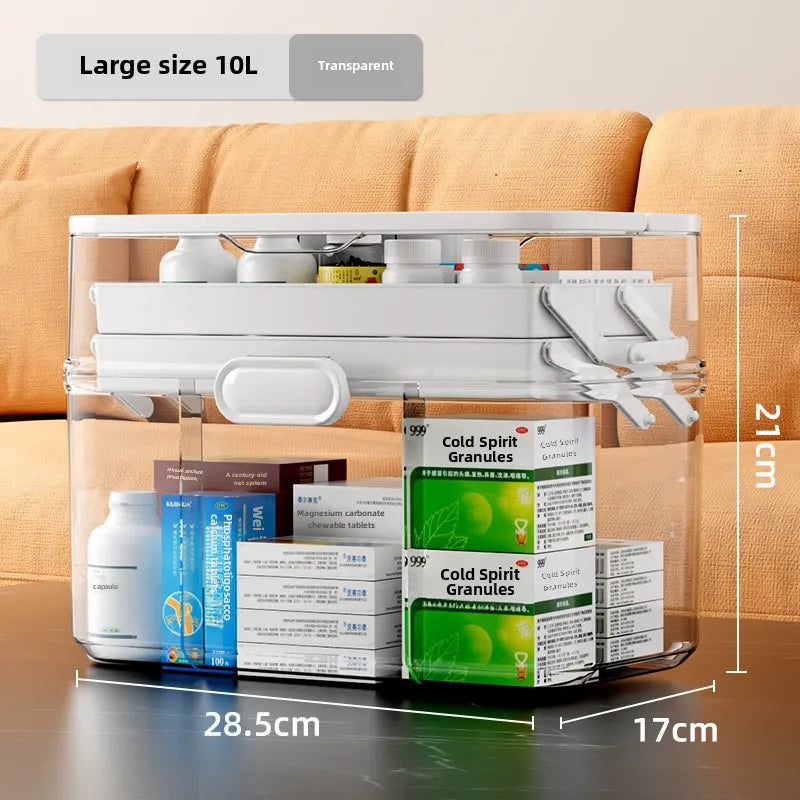 Medicine box Family medicine box household large capacity children's medicine multi-layer medical storage box first aid box small medicine box