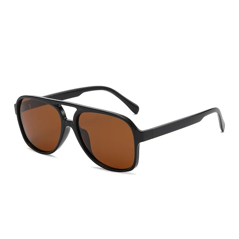 retro solid color ac toad glasses full frame men's sunglasses