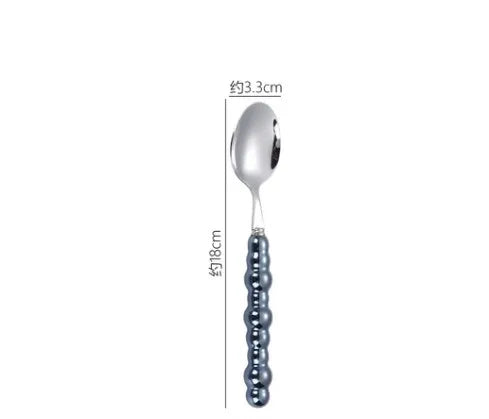 baroque style solid color stainless steel tableware 1 piece 1 set