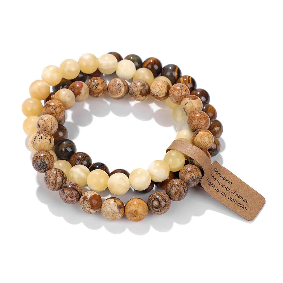 Simple Style Fruit natural stone Crystal Bracelets In Bulk