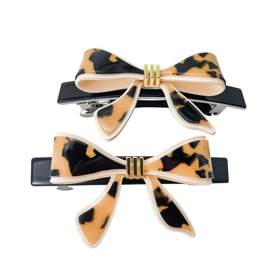 Elegant Sweet Butterfly Knot Acetate Hair Clip Fashionable Spring Clamp Versatile Stylish Hair Accessory For Women