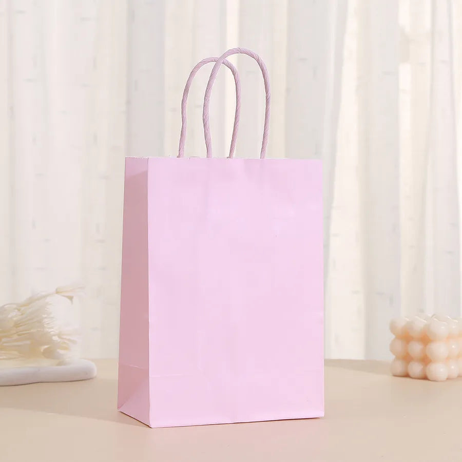 simple style solid color paper daily gift bags 1 piece