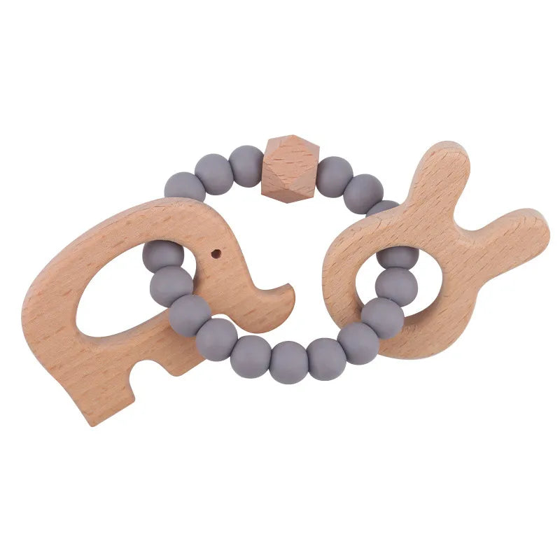 Cute Elephant Beech Silica Gel Baby Accessories
