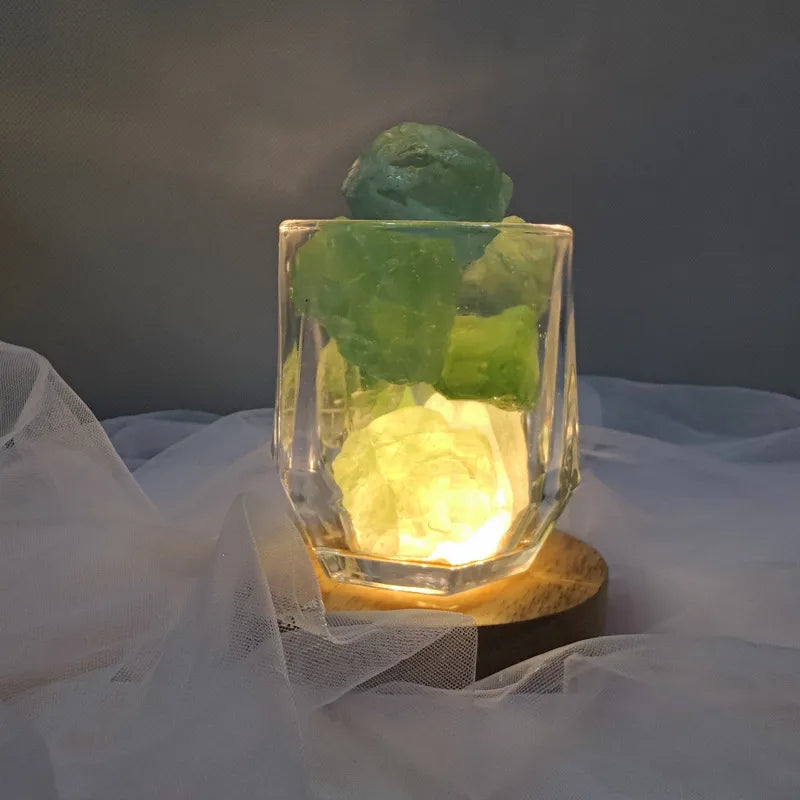 Casual Geometric Glass Stone Lighting Accessories
