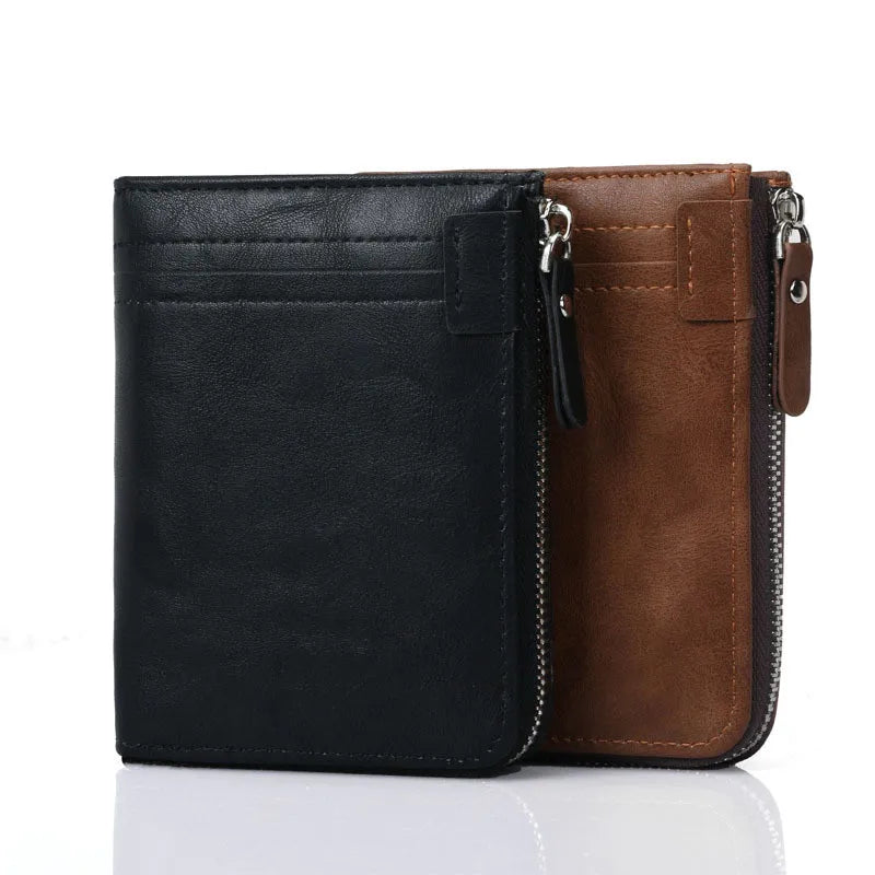 men's solid color zipper