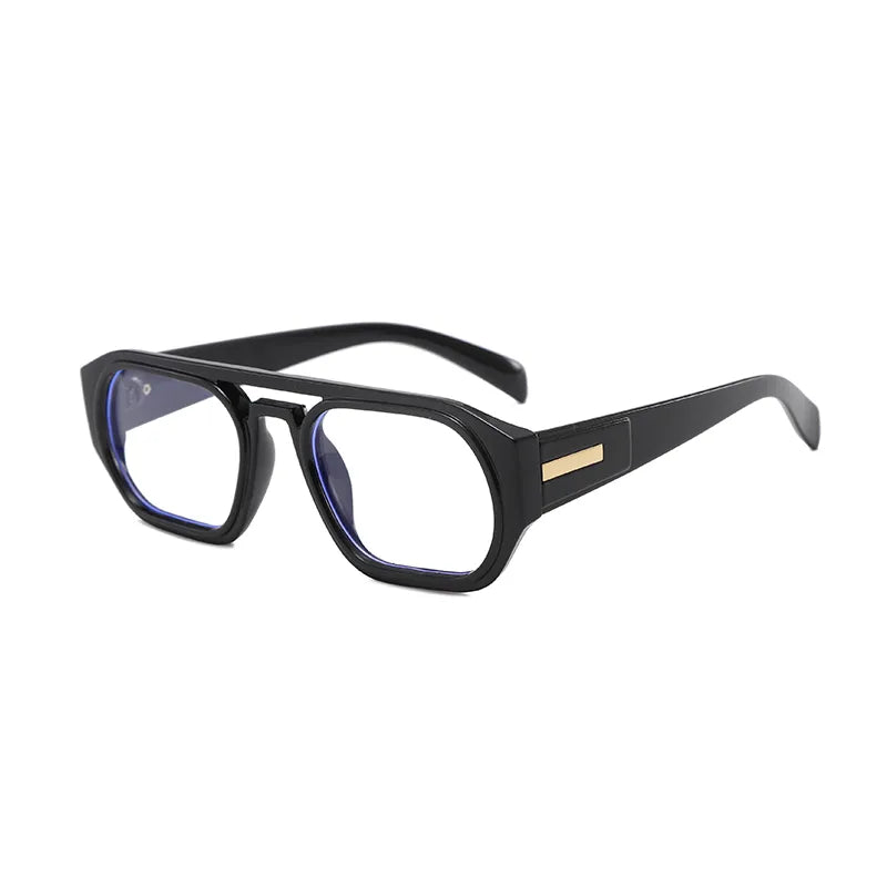 Personality Trend Simple Style Classic Style Solid Color Pc Polygon Full Frame Women's Sunglasses
