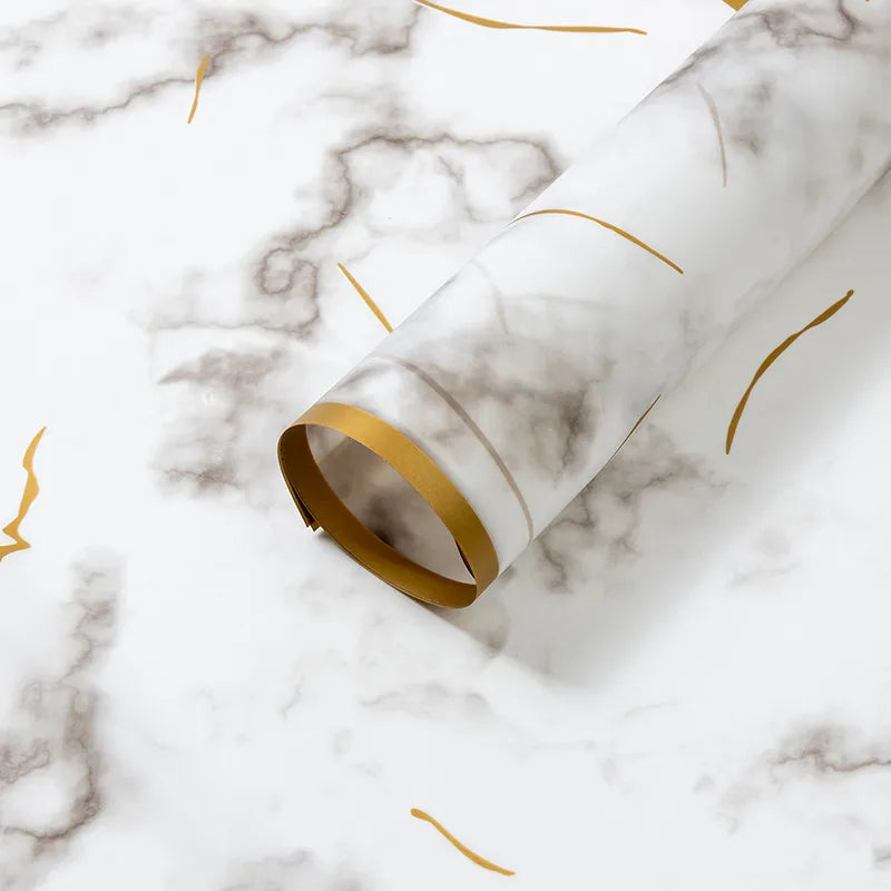 Elegant Simple Style Marble Plastic Date Festival Gift Wrapping Supplies Party Supplies Gift Wrapping Supplies 20 PCS/Package