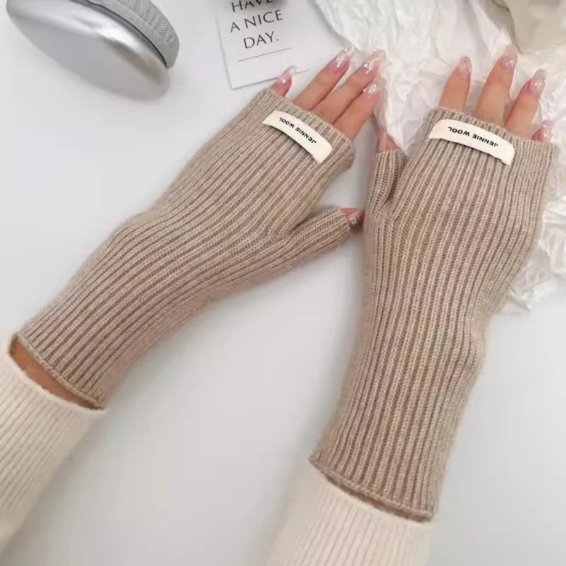 unisex simple style solid color gloves 1 set