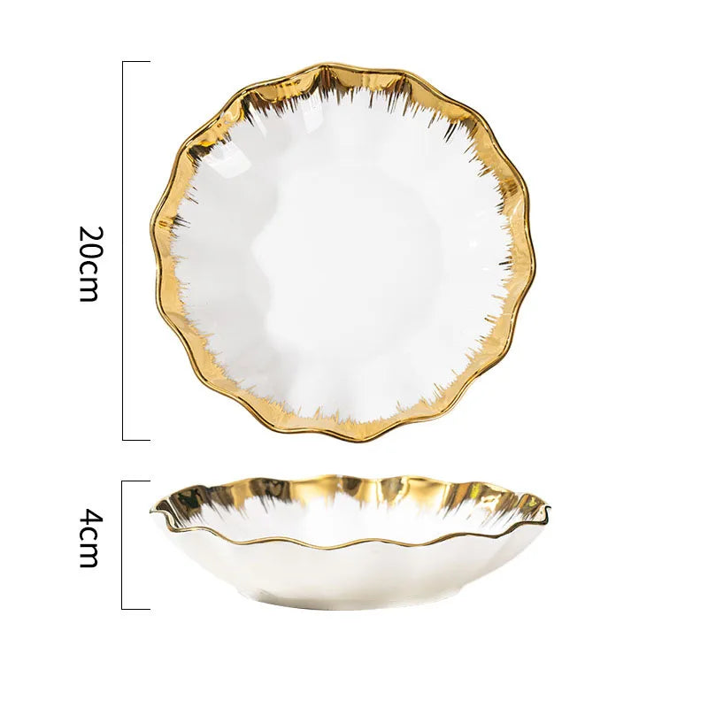 Casual Elegant Glam Solid Color ceramics plate Bowl 1 Piece