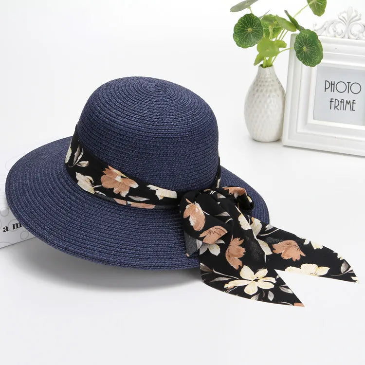 Women's Simple Style Bow Knot Bowknot Flat Eaves Bucket Hat