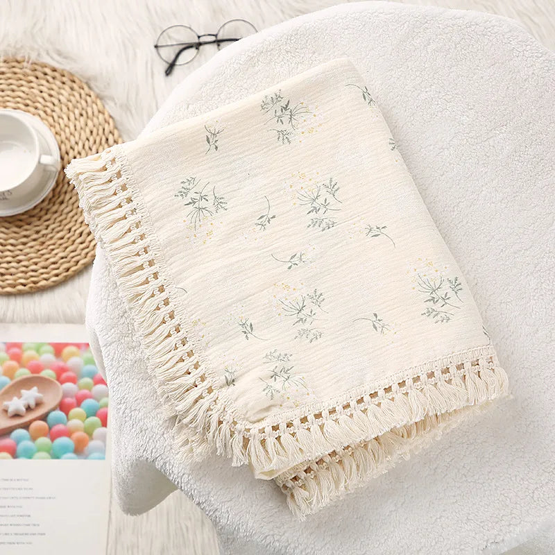 simple style solid color printing cotton baby bedding