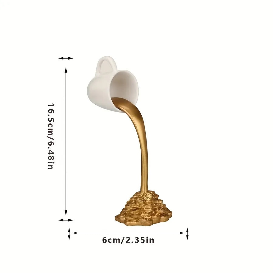 Funny Coffee Cup Resin Ornaments Artificial Decorations