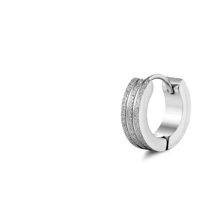 1 piece fashion solid color alloy plating men's earrings